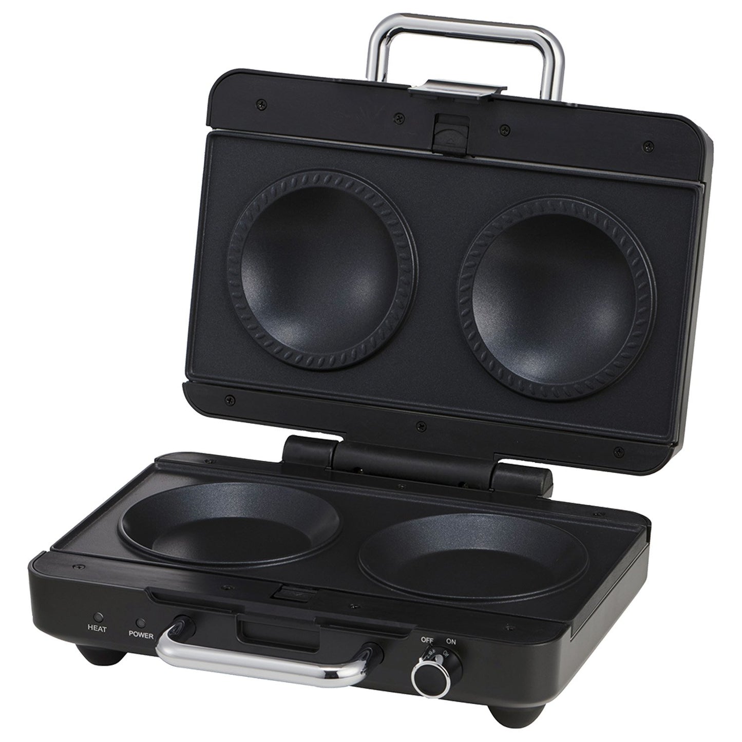 Morphy Richards MREMP4TNM Titanium 900W Multipress Jaffle Panini Waffle Pie 4 Plates Non-Stick Press Sandwich Maker