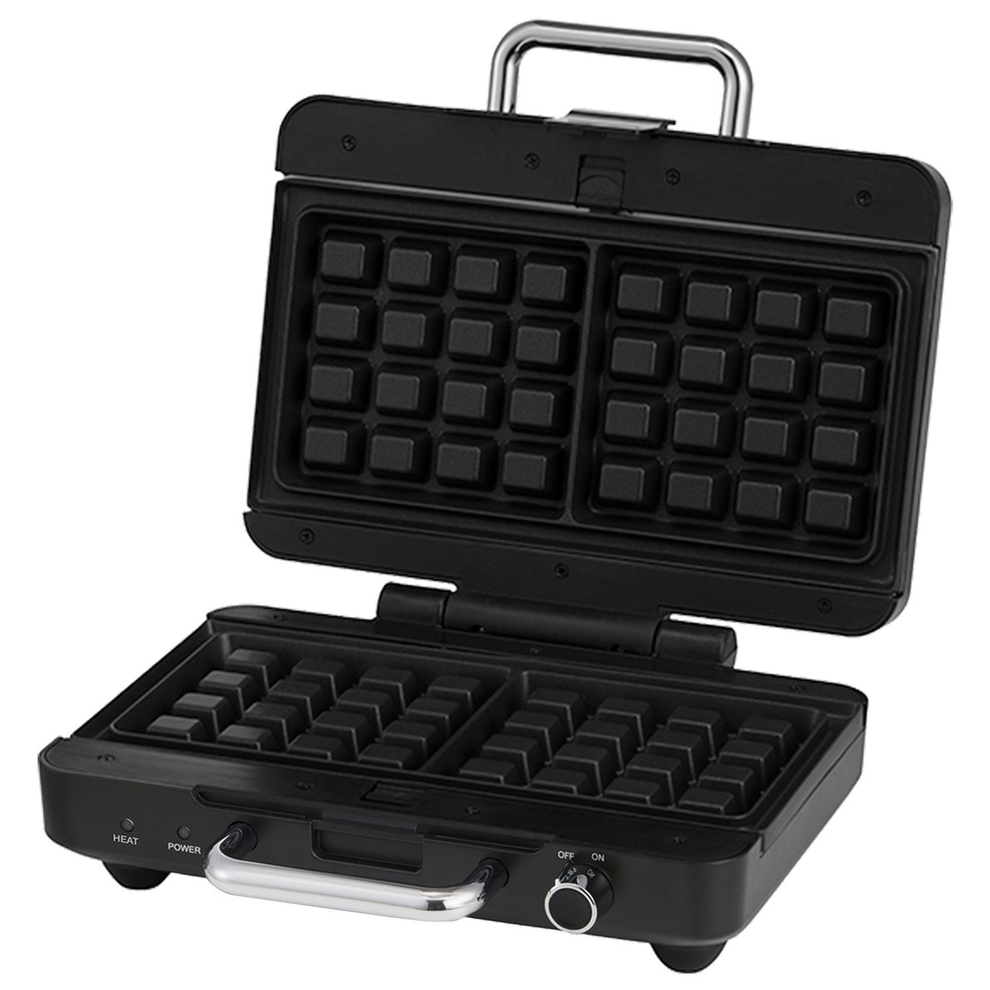 Morphy Richards MREMP4TNM Titanium 900W Multipress Jaffle Panini Waffle Pie 4 Plates Non-Stick Press Sandwich Maker