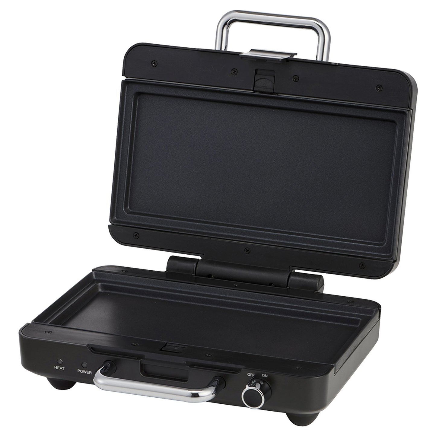 Morphy Richards MREMP4TNM Titanium 900W Multipress Jaffle Panini Waffle Pie 4 Plates Non-Stick Press Sandwich Maker