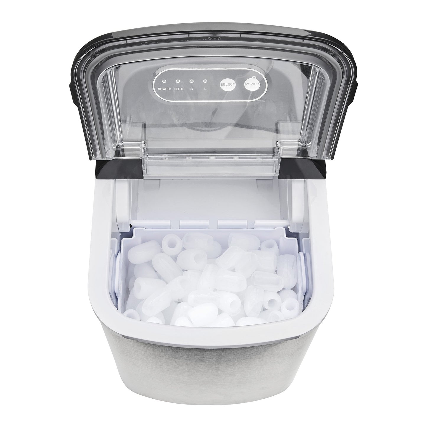 Morphy Richards Ice Maker Stainless Steel 15kg Small Large And Cube 2.1L Tank