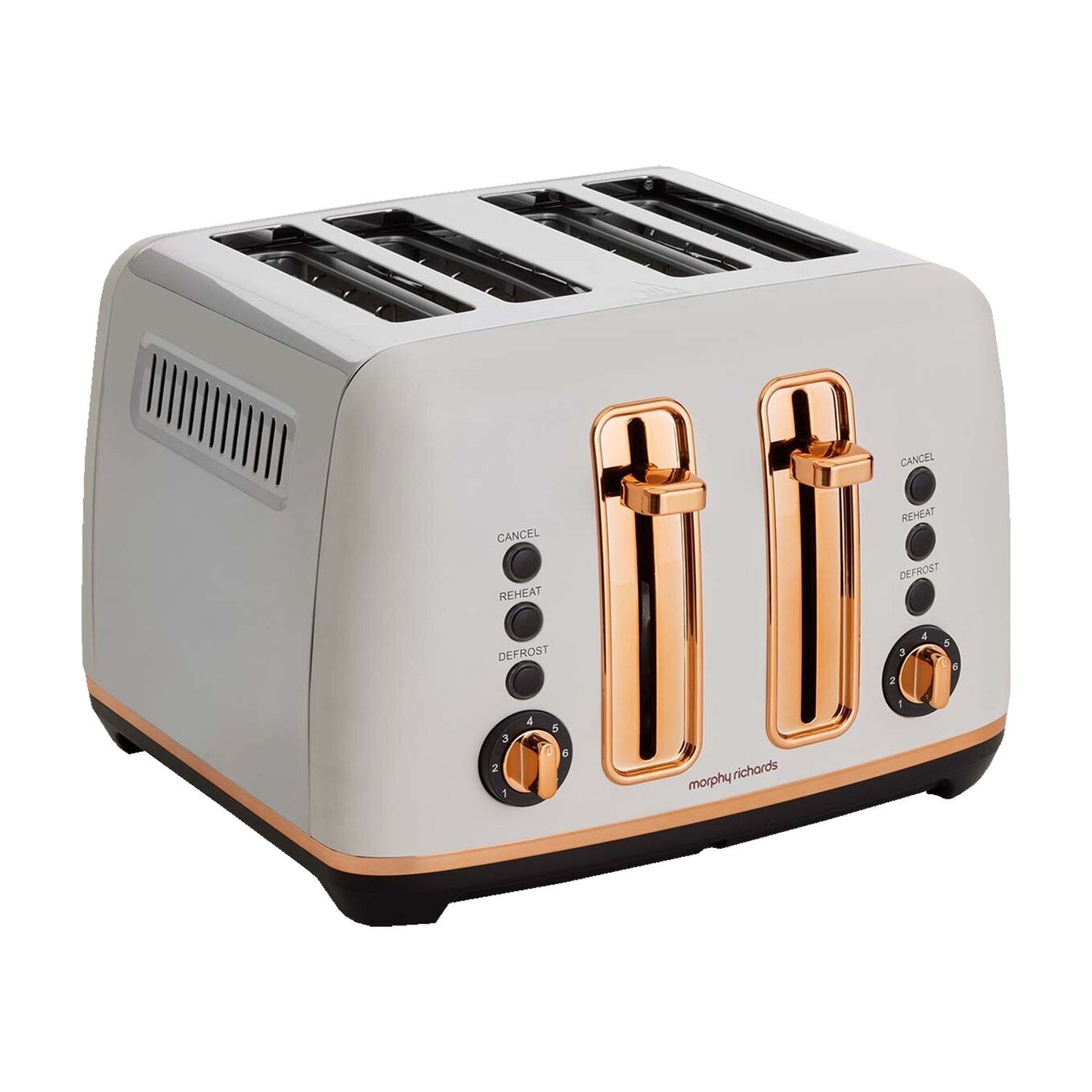 Morphy Richards Ascend Rose Gold 4-Slice Toaster - Matte White