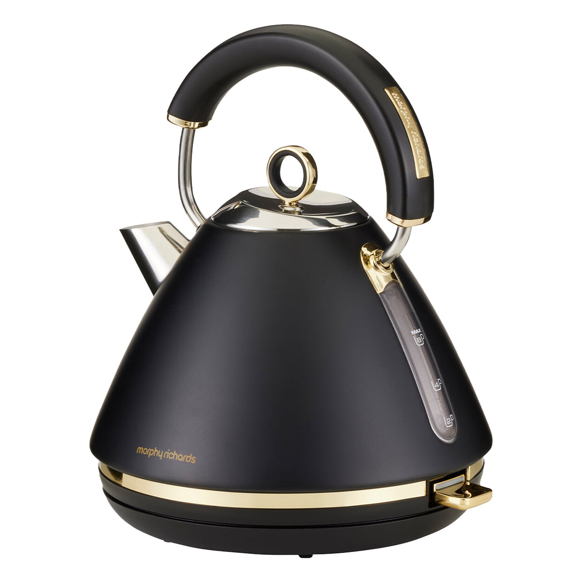 Morphy Richards Ascend Soft Gold Satin Black 1.5L Electric Kettle Rapid Boil