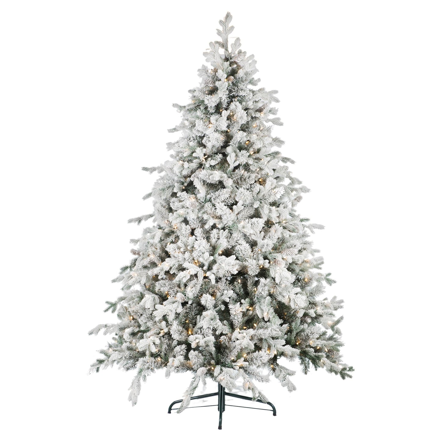 National Tree Company 2.3m Snowy Dorchester Pre-Lit Christmas Tree with 1198 Tips