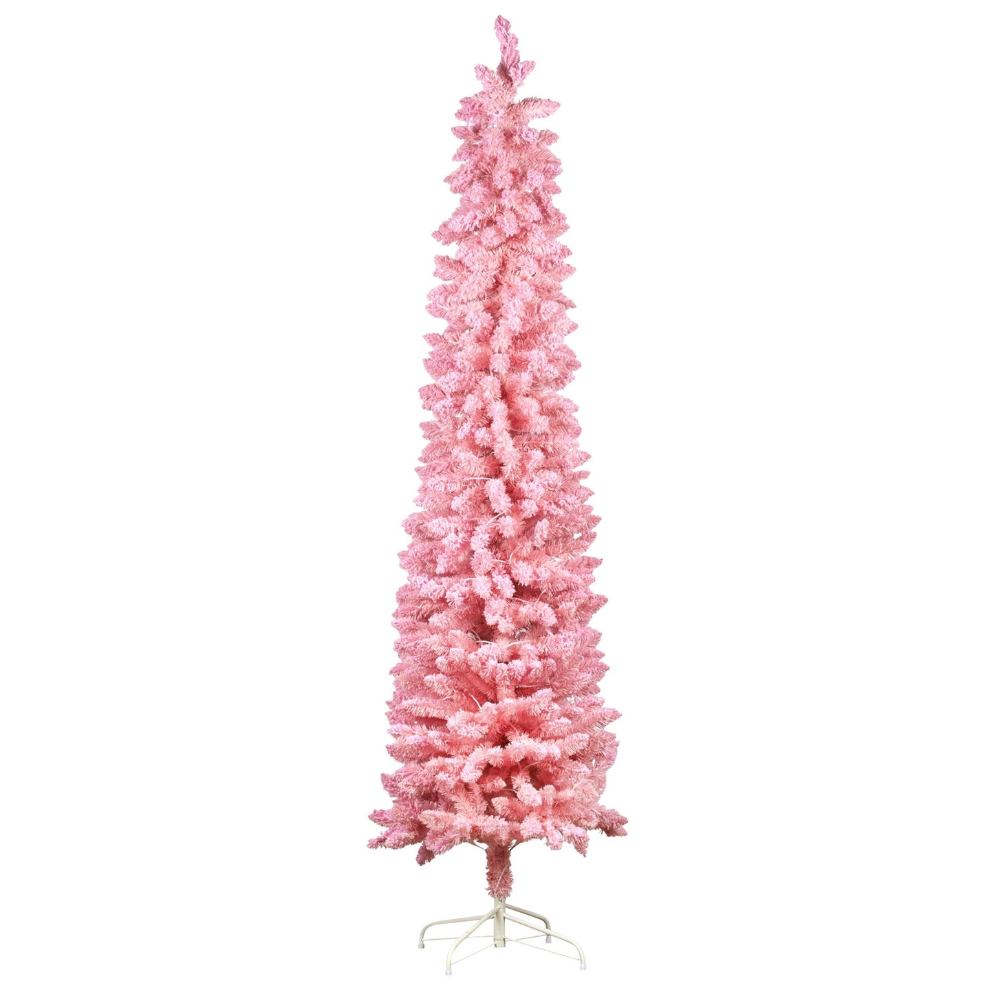 Christabelle Candy Floss Pink 1.8m Pre-Lit Multicolour Slim Christmas Tree