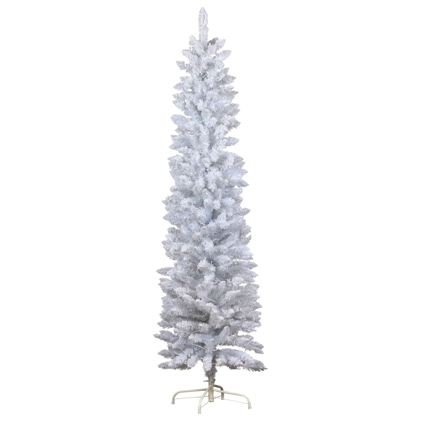 Christabelle Candy Floss White 1.8m Pre-Lit Multicolour Slim Christmas Tree