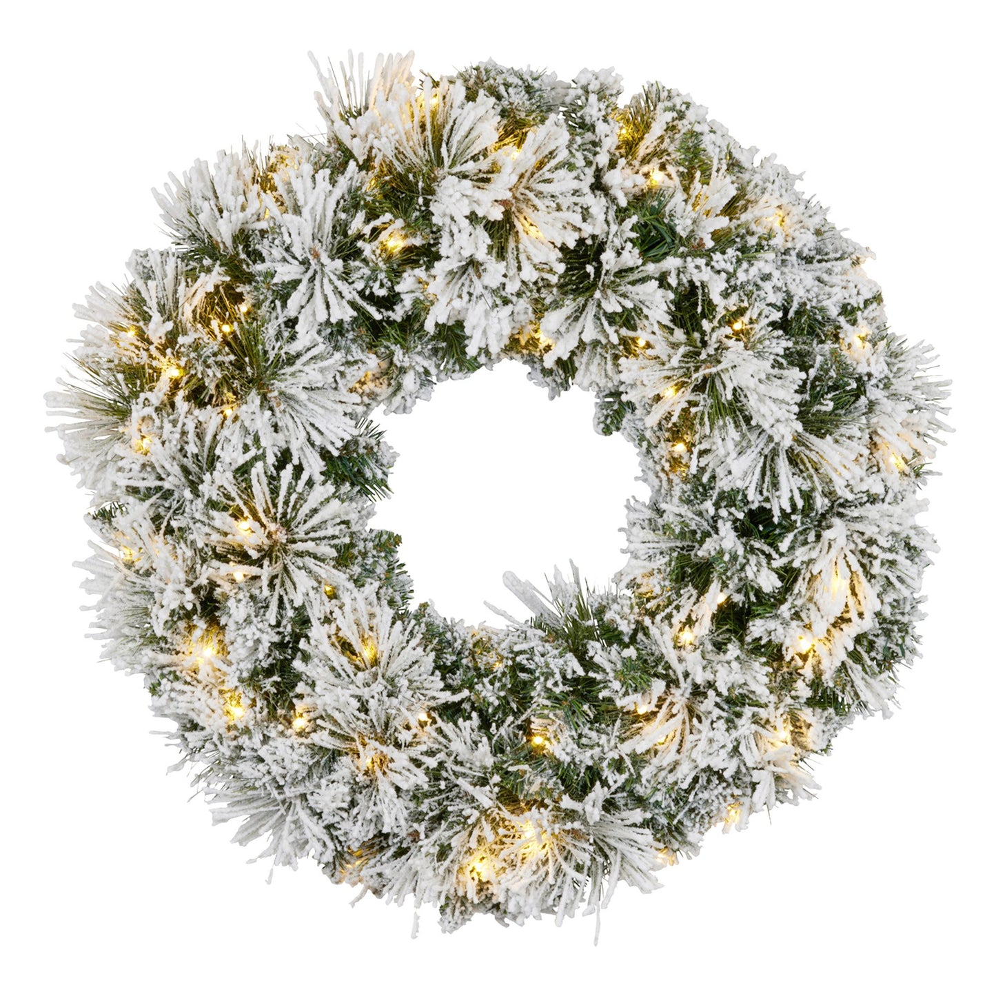 Christabelle 61cm Snow Christmas Wreath Lush Majestic Front Door Decoration Ornament