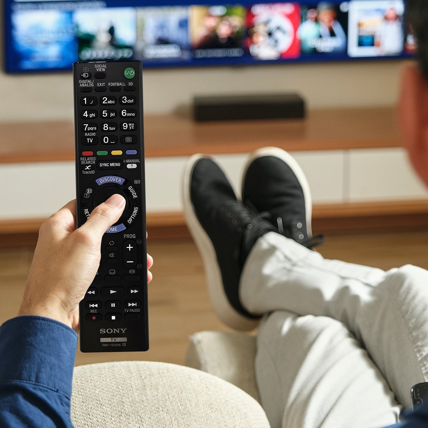 Genuine Sony RMTTZ120E OEM TV Remote Control