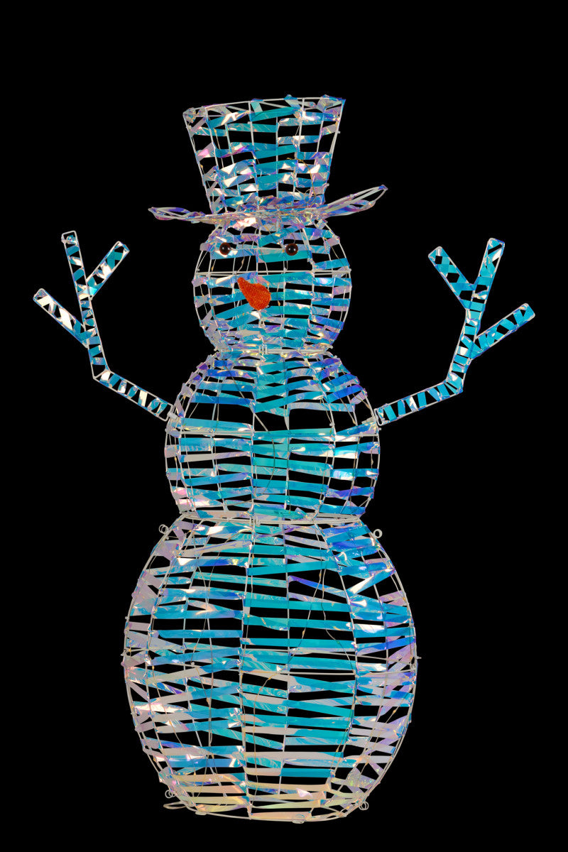 Christabelle Christmas Snowman Twinkle Lights Iridescent Indoor Outdoor 120cm