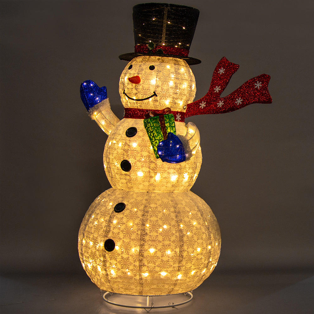 Christabelle Christmas Snowman with Twinkle Lights White Indoor Outdoor 180cmH