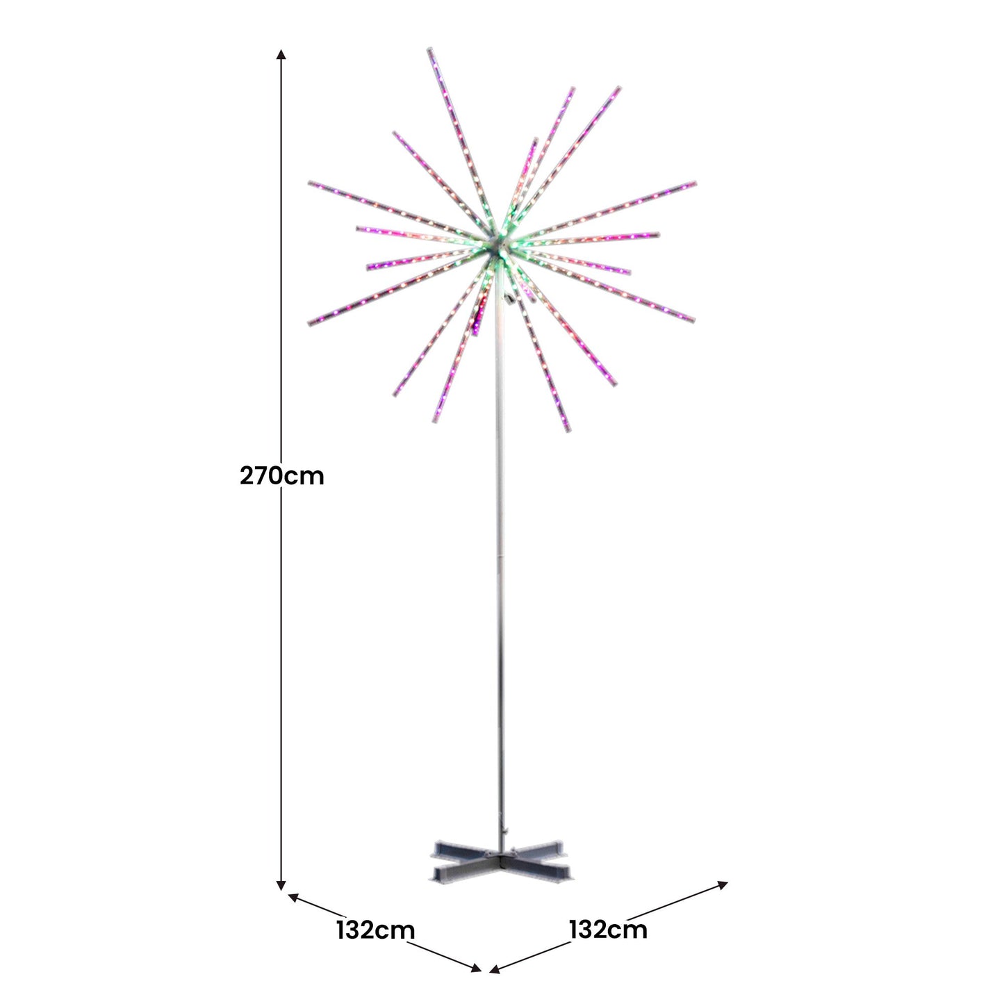 Christabelle Large 2.7m Outdoor Christmas Light Starburst Display Decoration