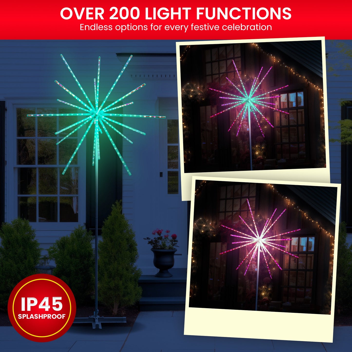 Christabelle Large 2.7m Outdoor Christmas Light Starburst Display Decoration