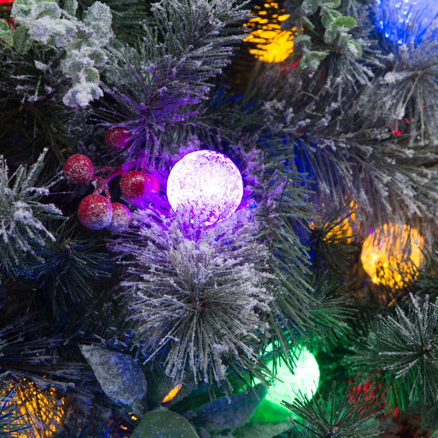 Christabelle Snowy Crown Pine 3.6m Multicolour Pre-Lit Christmas Tree with 5340 Tips