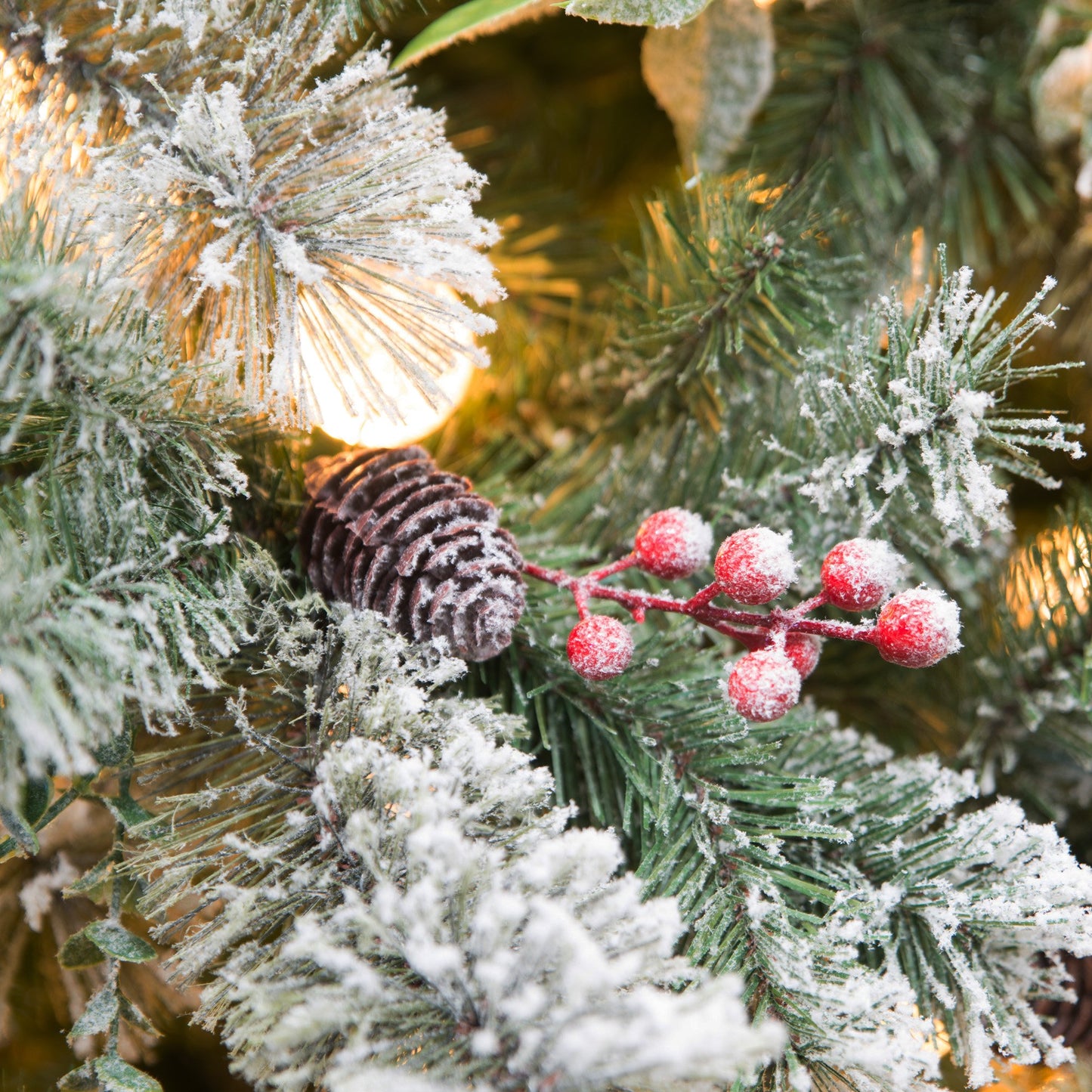 Christabelle Snowy Crown Pine 3.6m Multicolour Pre-Lit Christmas Tree with 5340 Tips