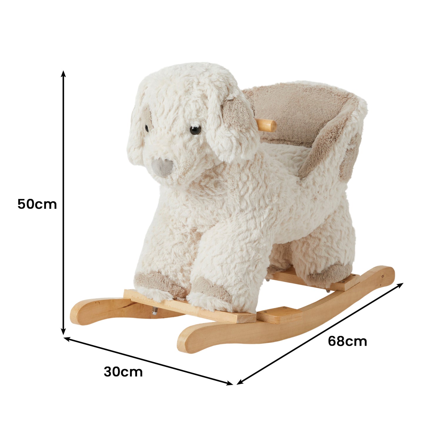 Jiggle & Giggle Soft Plush Toy Rocker - Puppy