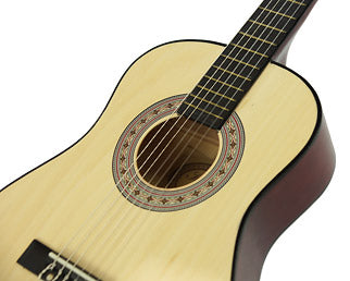 Karrera 34in Acoustic Childrens Wooden Guitar - Natural