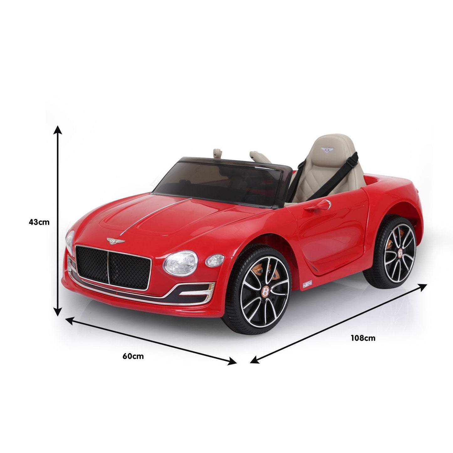 Kahuna Bentley Exp 12 Speed 6E Licensed Kids Ride On Electric Car Red