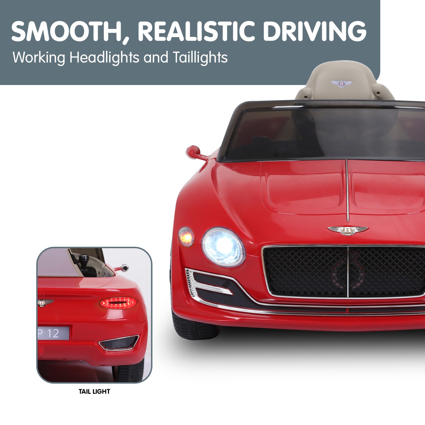 Bentley Exp 12 Speed 6E Licensed Kids Ride On Electric Car Red