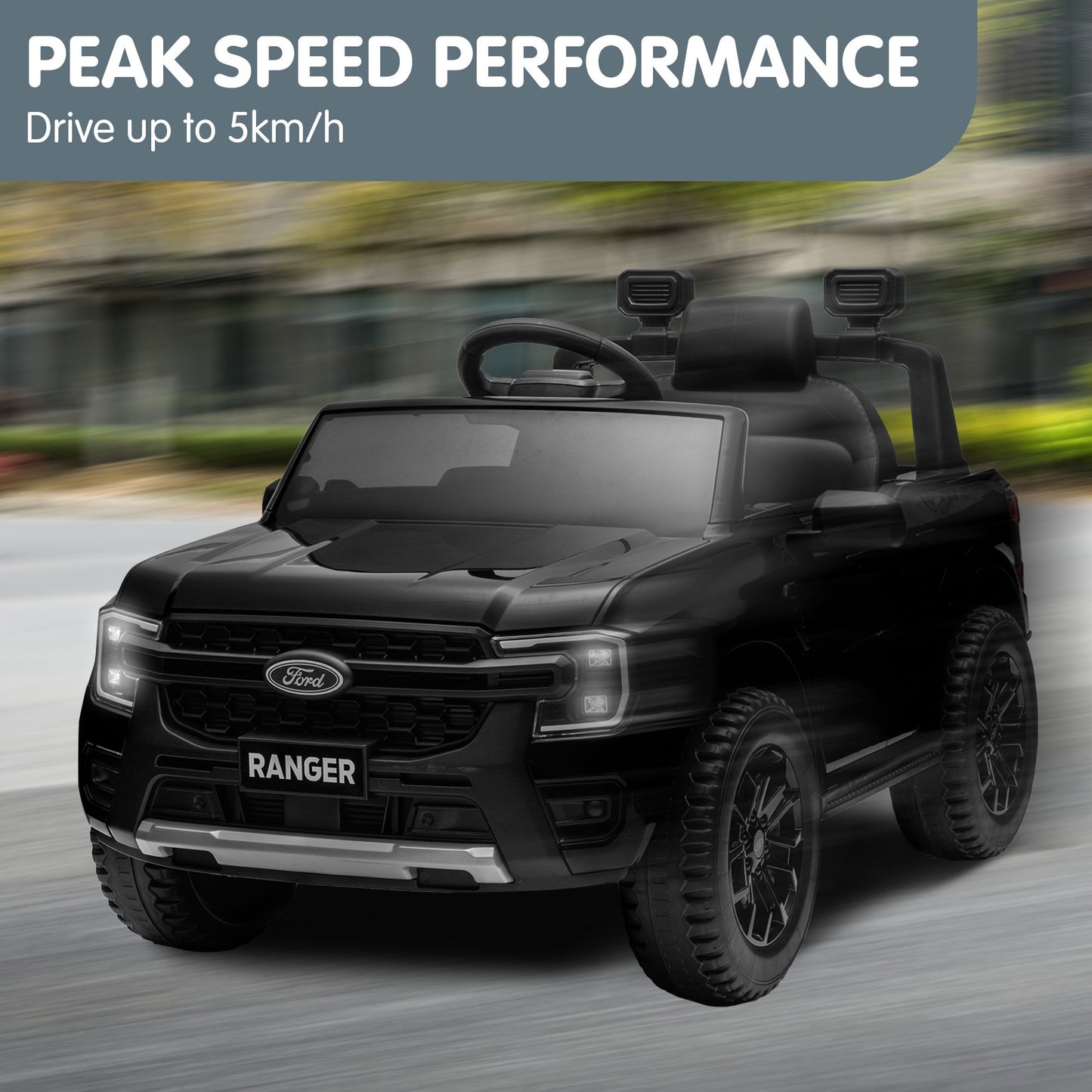 Ford Ranger Electric Kids Ride On Car in Black