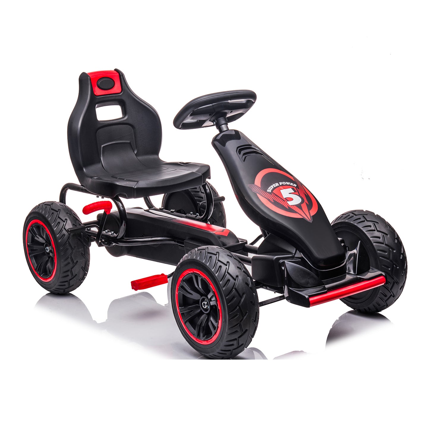 Kahuna G18 Kids Ride On Pedal Powered Go Kart Racing Style - Red