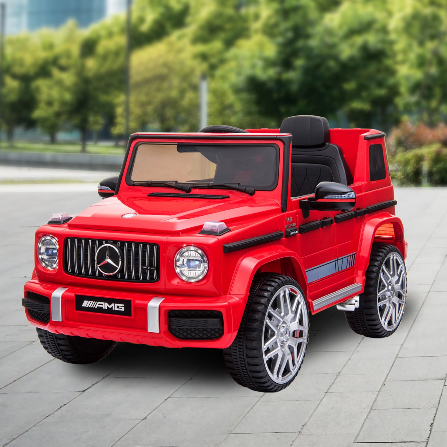 Mercedes Benz AMG G63 Licensed Kids Ride On Car Remote Control - Red
