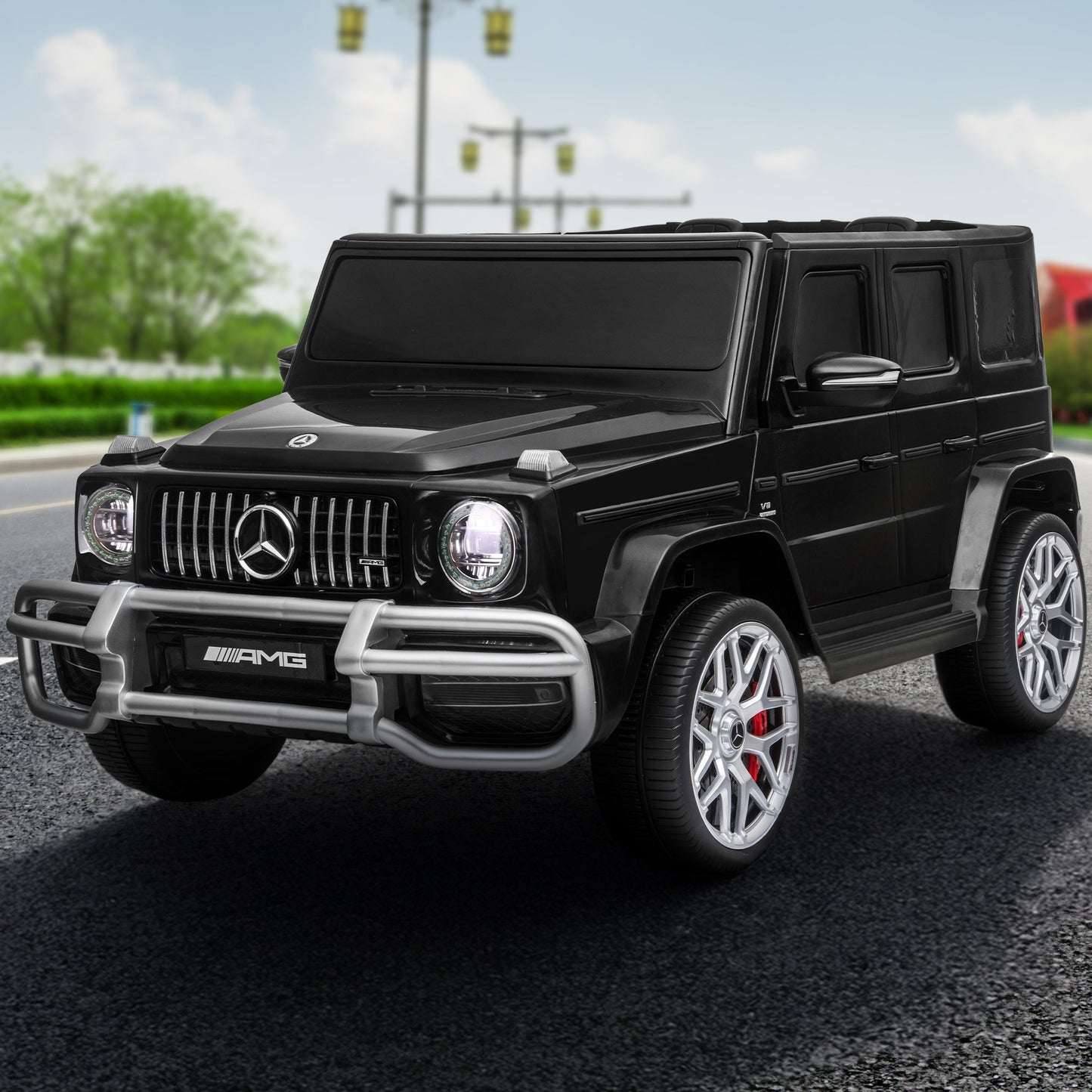 Kahuna Mercedes Benz AMG Licensed G63 Kids Electric Ride On Car Remote Control Dual 50W Motors Music Player LED Lights