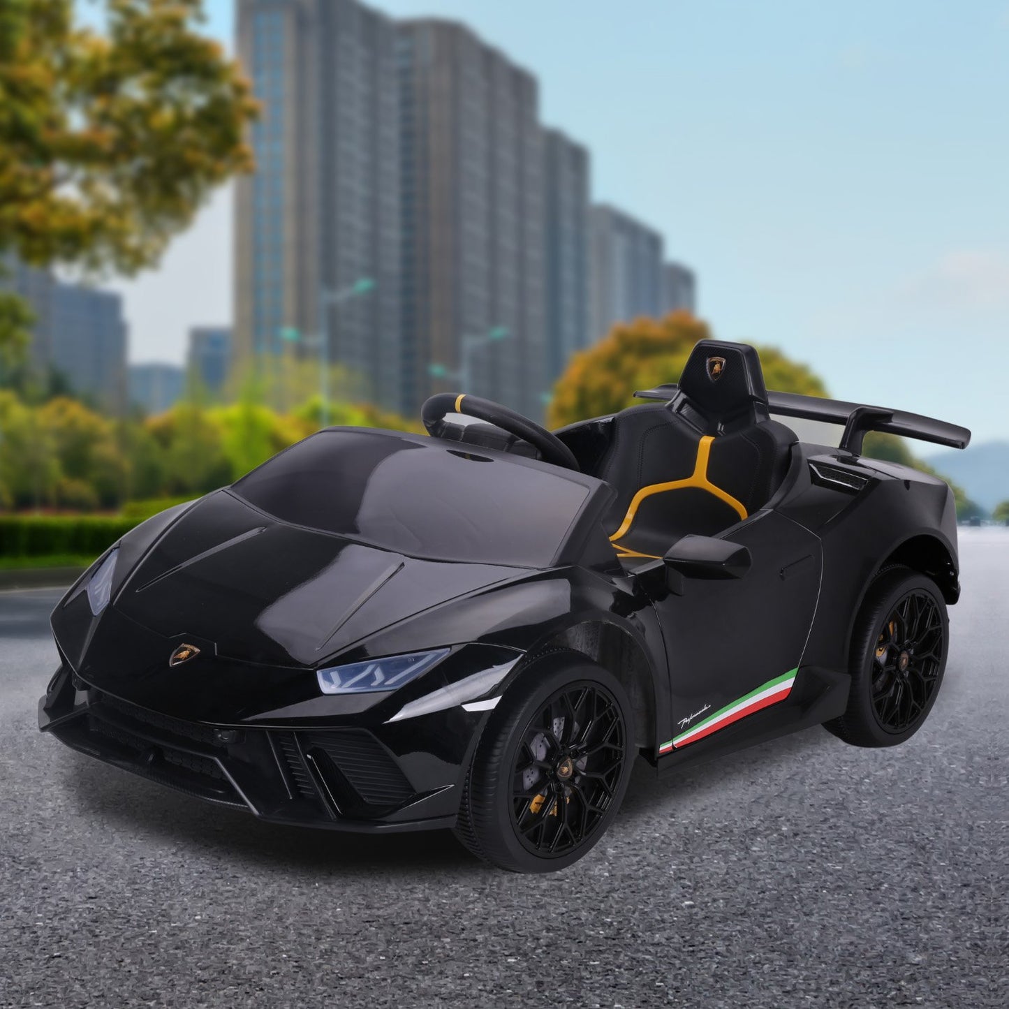 Lamborghini Performante Kids Electric Ride On Car Black