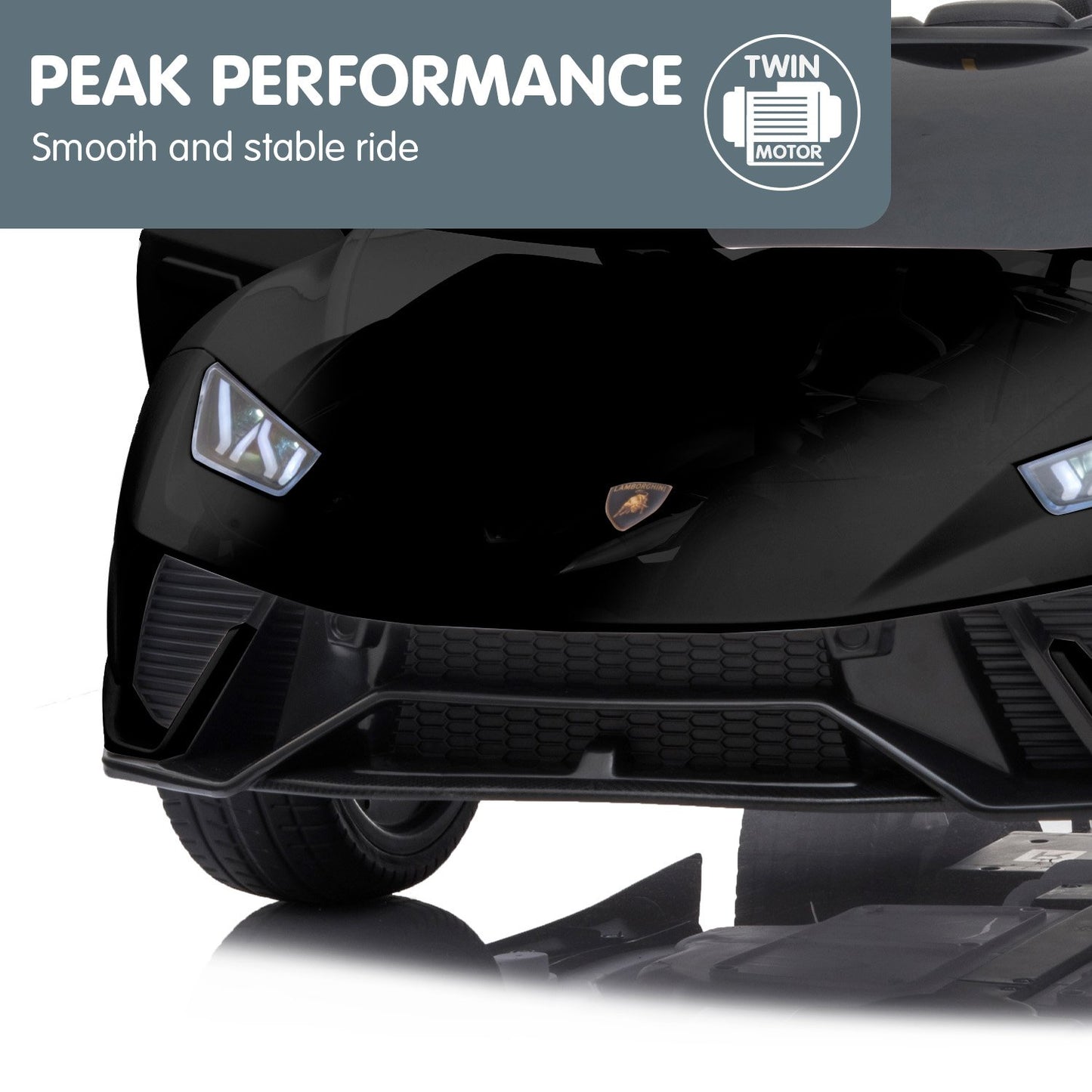 Lamborghini Performante Kids Electric Ride On Car Black