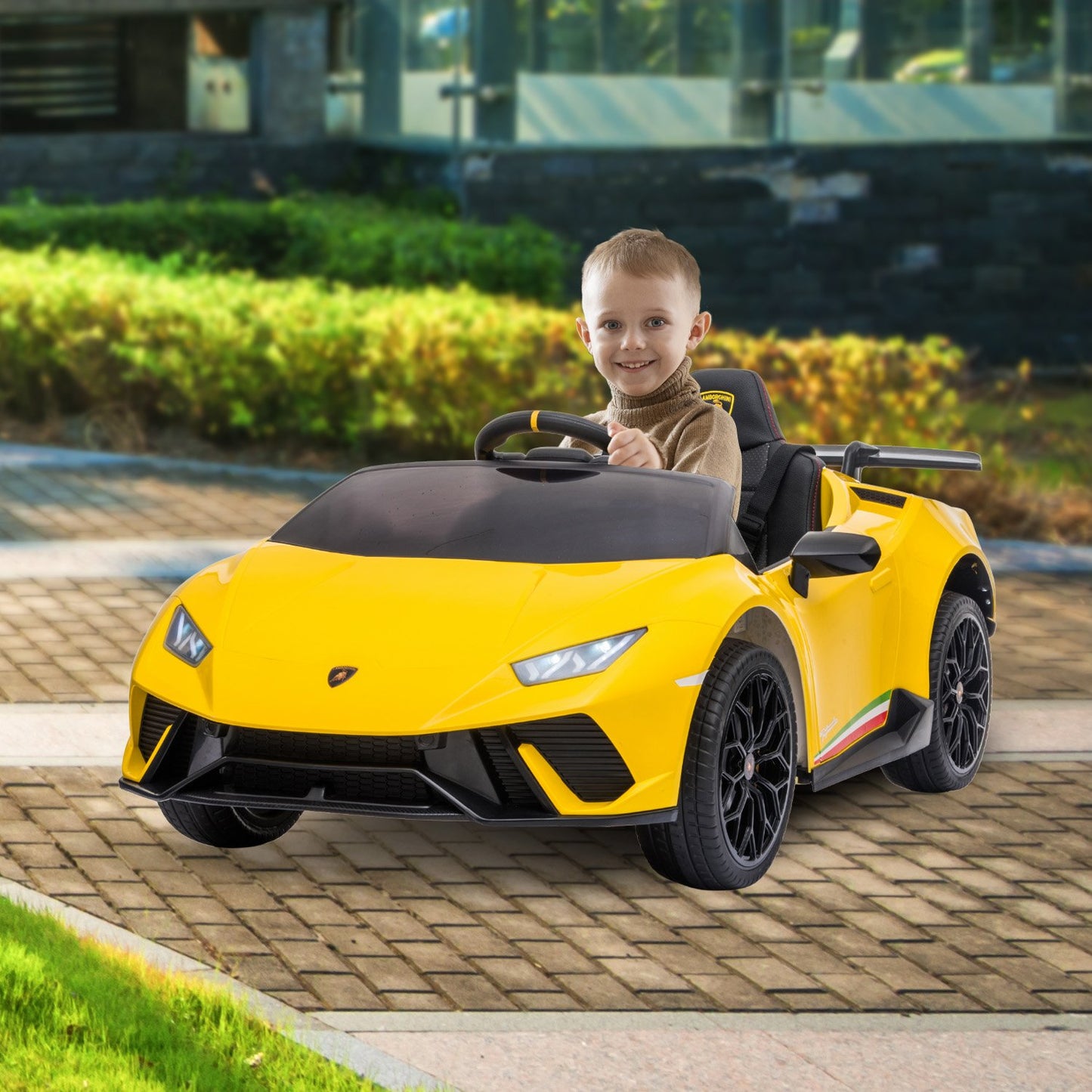 Lamborghini Performante Kids Electric Ride On Car - Yellow