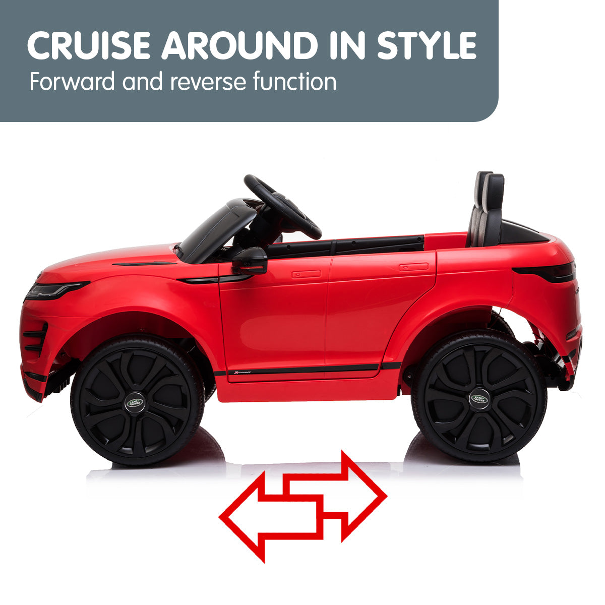 Land Rover Licensed Kids Electric Ride On Car Remote Control - Red