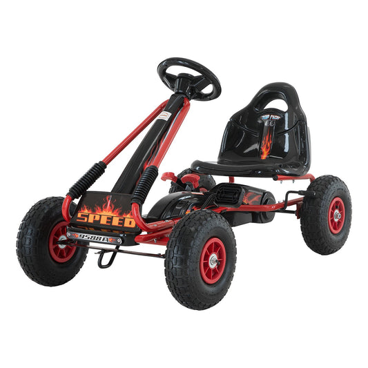 Kahuna G95 Kids Ride On Pedal-Powered Go Kart  - Red