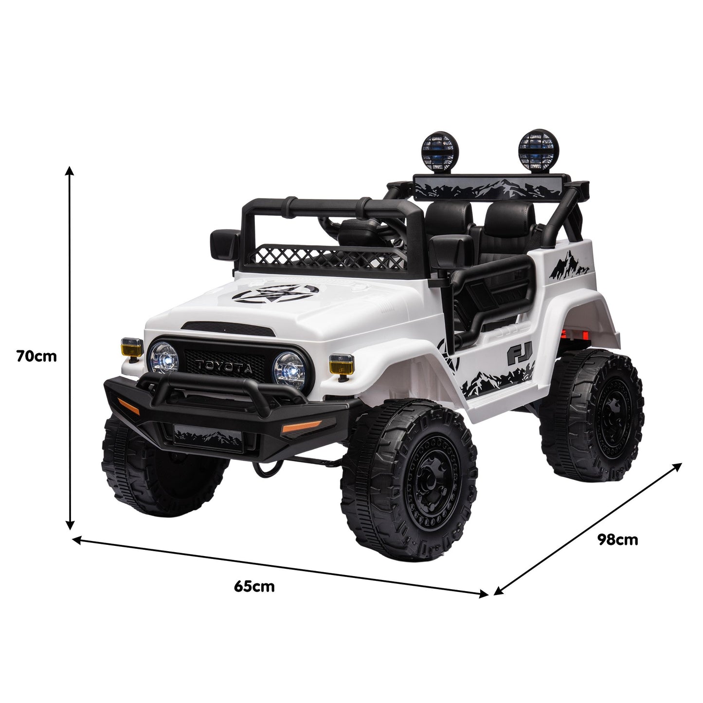 Authorized Toyota Kids Ride-on FJ Cruiser J2099 - White