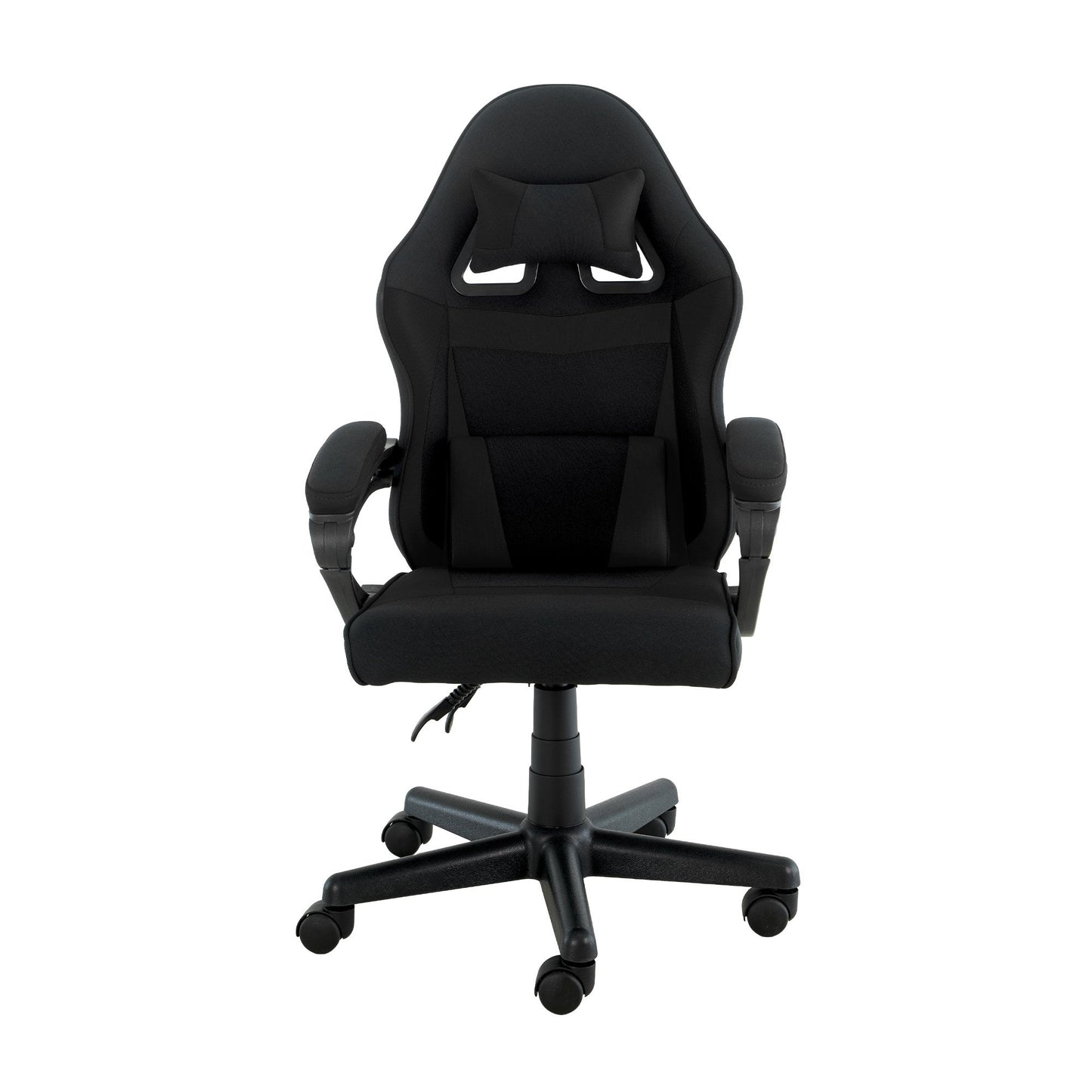 Sarantino Antre Kids Study Gaming Chair Black Computer Seat Adjustable Height Ergonomic Back Support, Padded Armrest