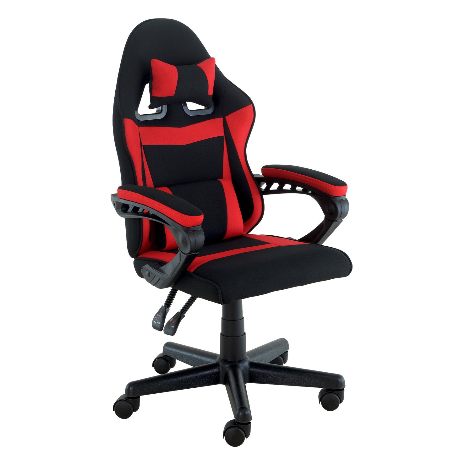 Sarantino Antre Kids Study Gaming Chair in Black and Red Office Adjustable Height Chair