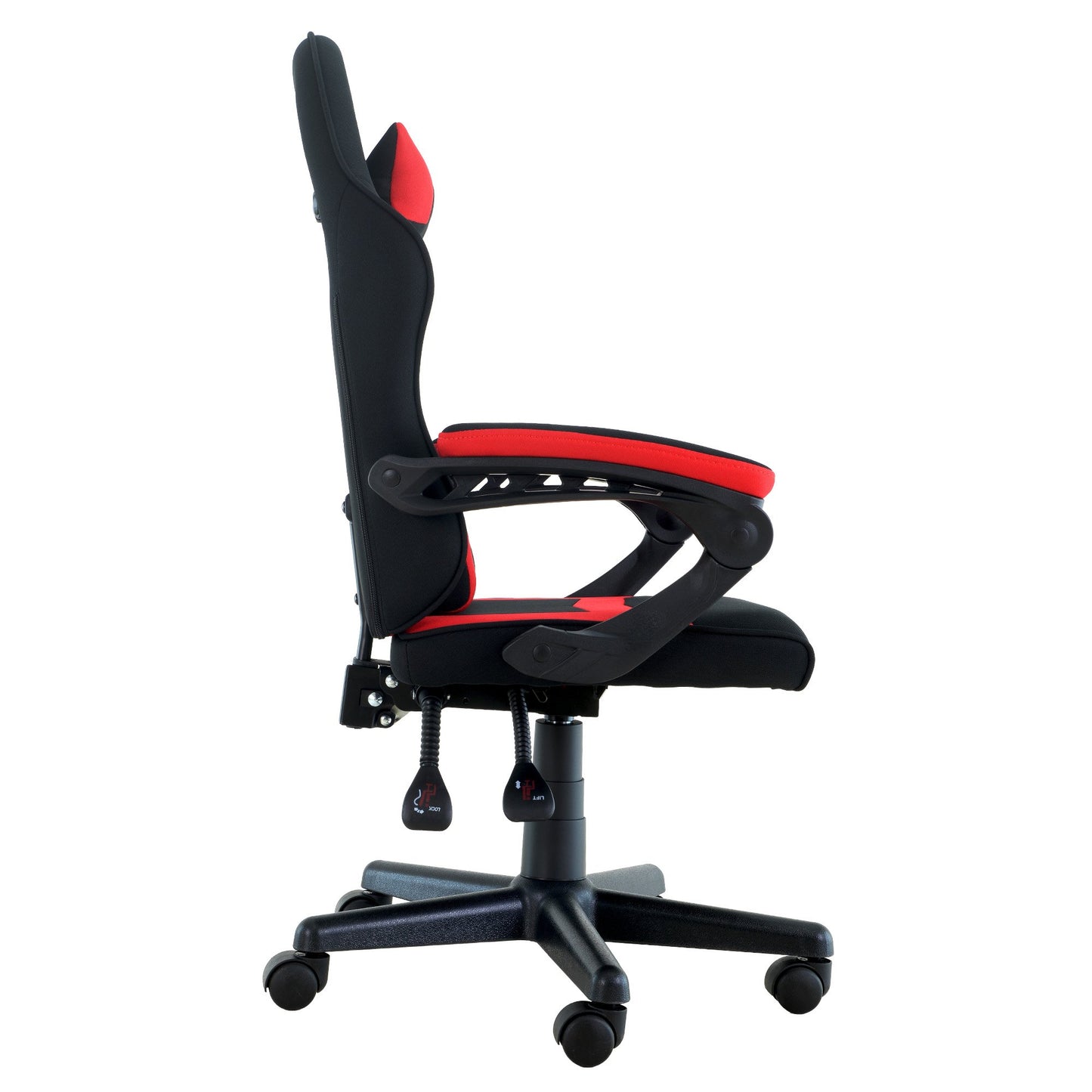 Sarantino Antre Kids Study Gaming Chair in Black and Red Office Adjustable Height Chair