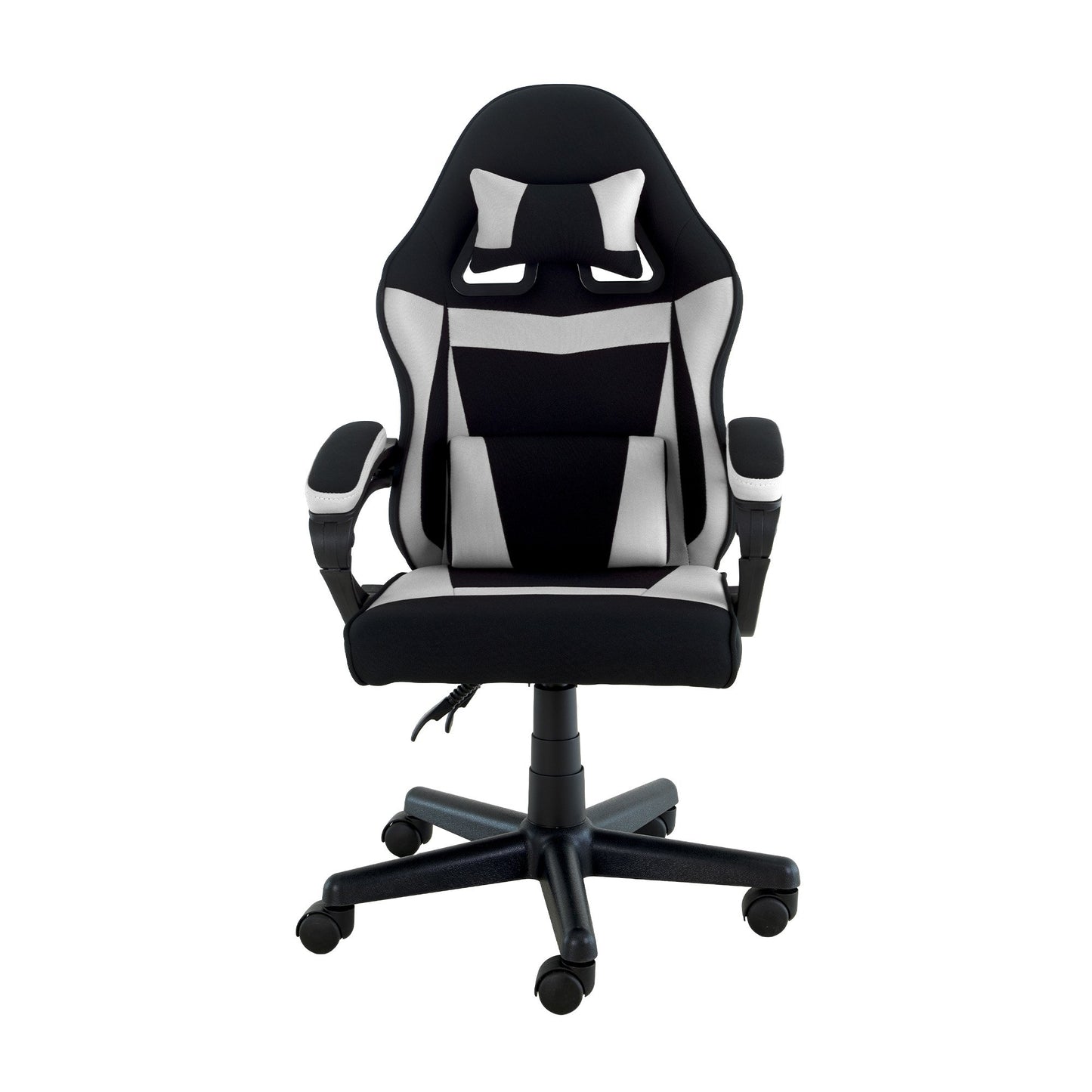 Sarantino Antre Kids Study Gaming Chair in Black and White Office Adjustable Height Chair