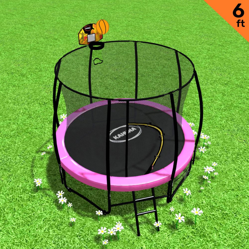 Kahuna Classic 6ft Trampoline with BB Set - Pink