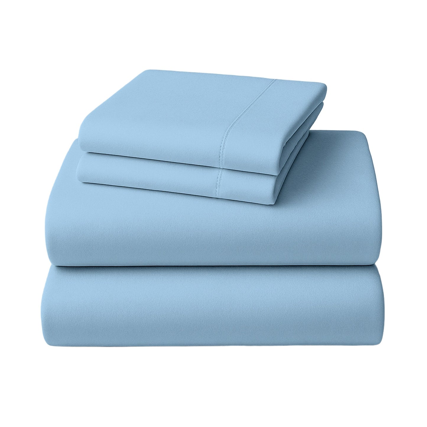 1000 Thread Count Cotton Rich King Bed Sheets 4-Piece Set in Blue