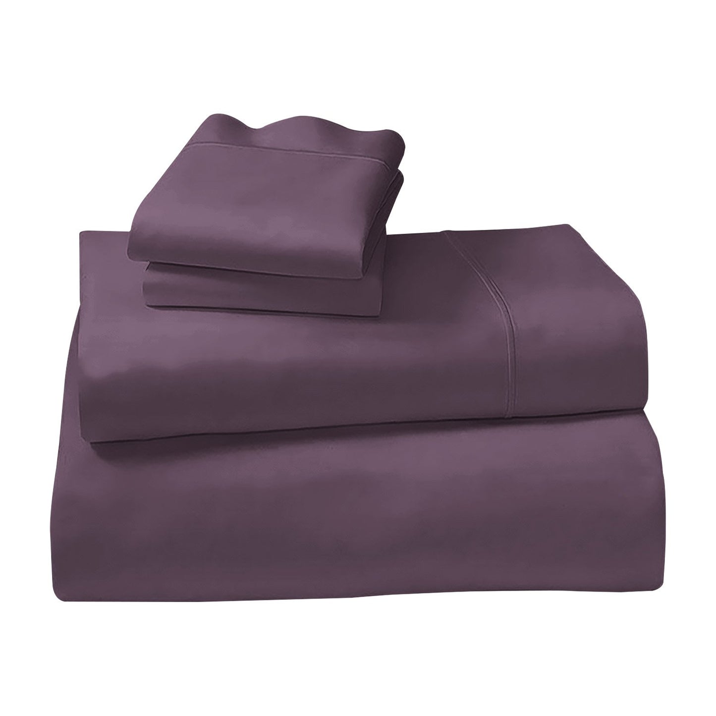1000 Thread Count Cotton Rich King Bed Sheets 4-Piece Set in Lilac