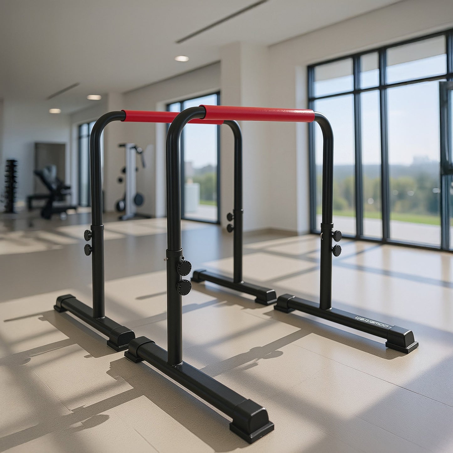 Powertrain Height-Adjustable Dip Bars Pair Load Capacity 200kg Separated Type