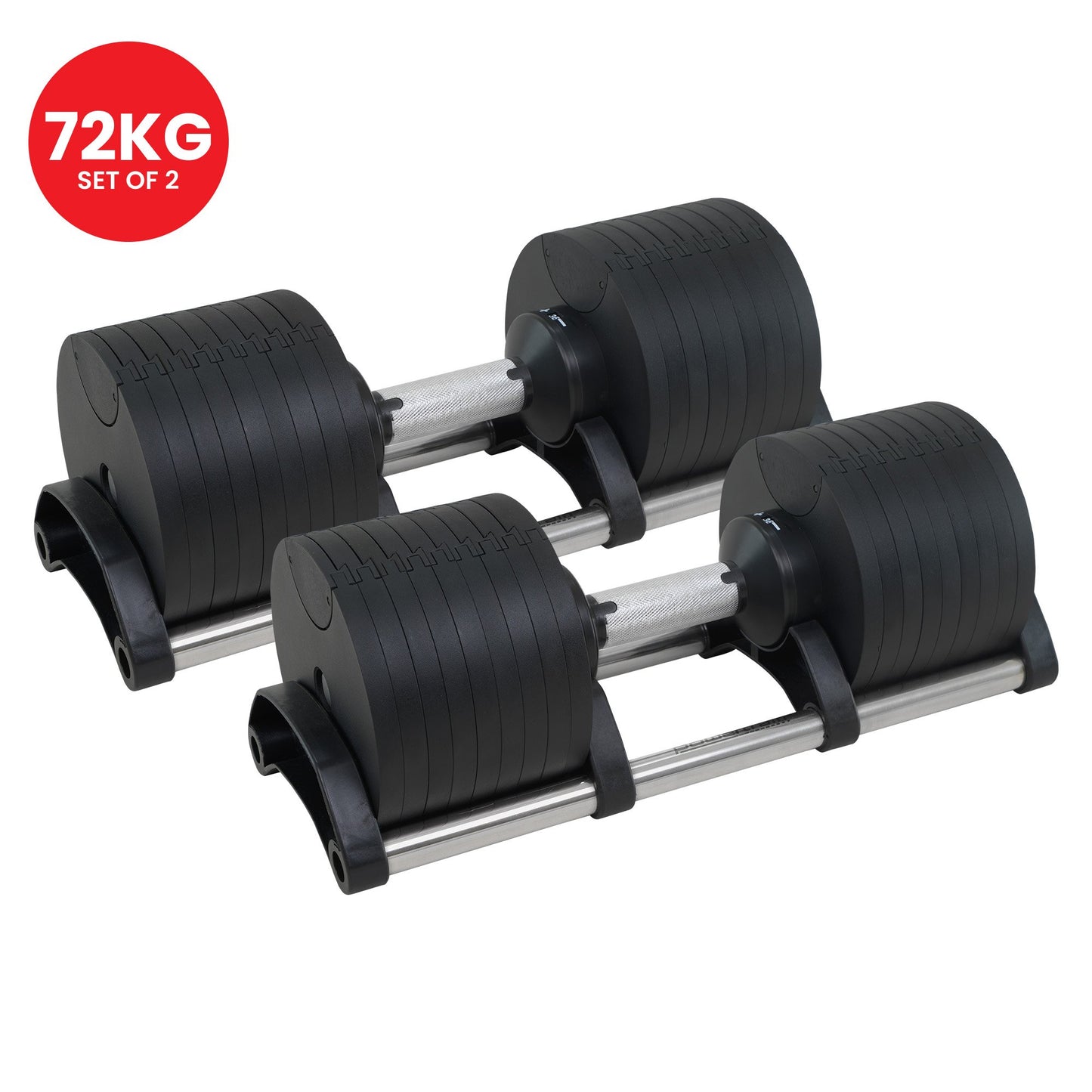 Powertrain Eon 36KG Dial-Up Adjustable Dumbbell Set of Two