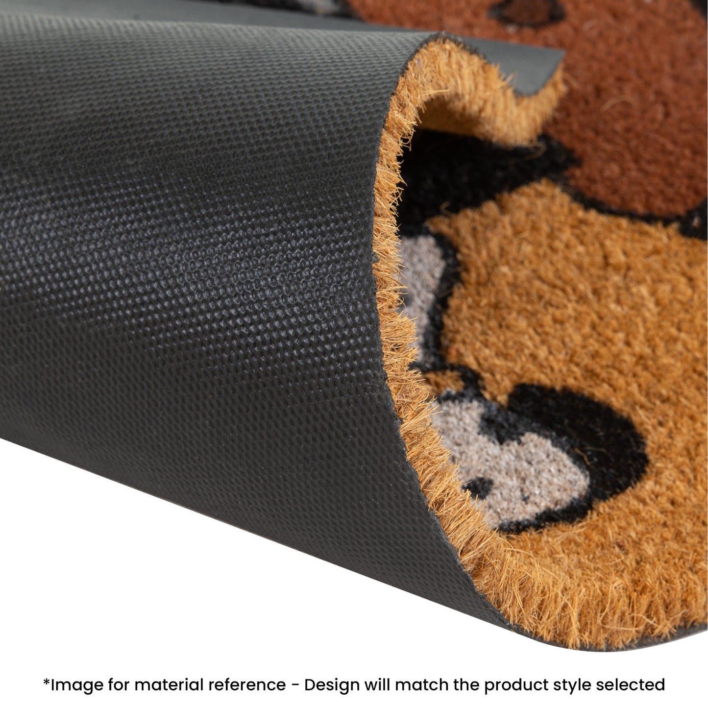 Wide Door Mat Premium Coir Black Border 39 x 119 cm Doormat