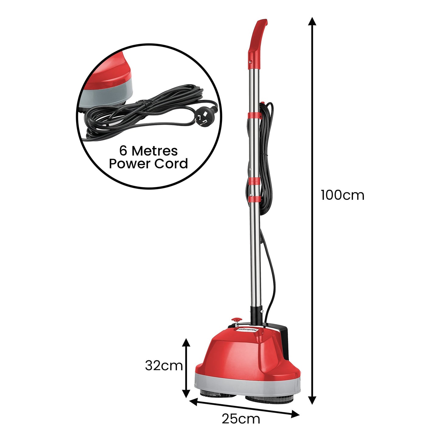 Hauskeeper Electric Floor Polisher Timber Hard Waxer Buffer Cleaner