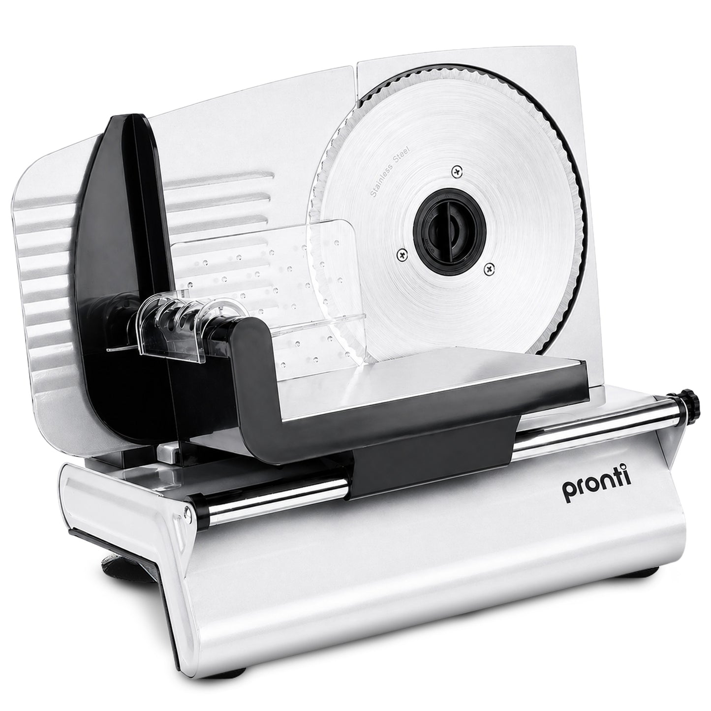 Pronti Electric Deli and Food Slicer 200W with 2 Blades - White