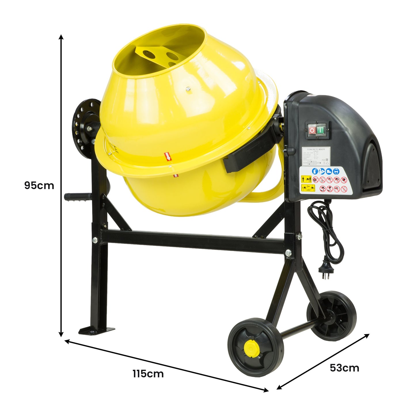 Kartrite Cement Concrete Mixer 63L Sand Gravel Portable 220W
