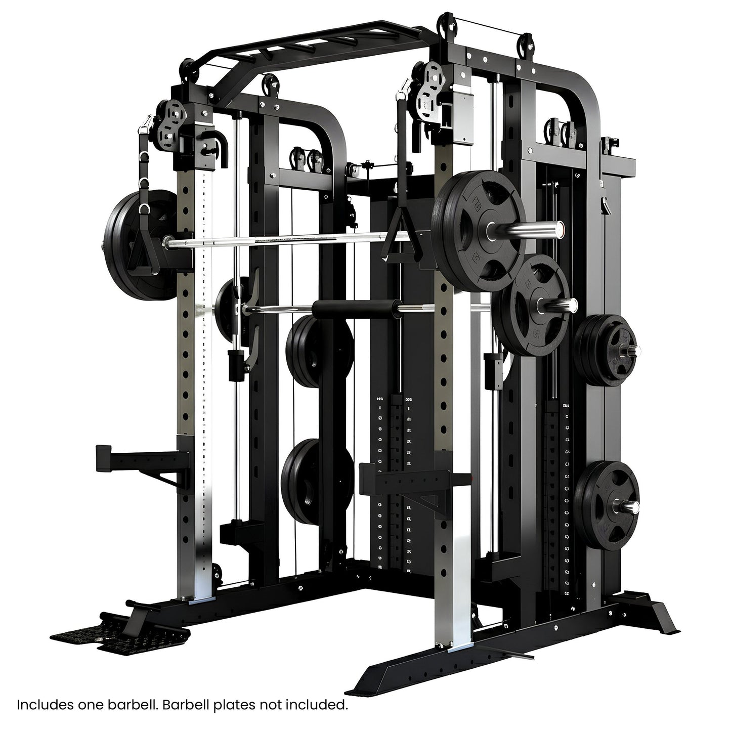 Powertrain 938B Multi-Function Smith Machine Gym Station 160KG Dual Weight Stack Power Rack Cable Heavy-Duty Steel Frame