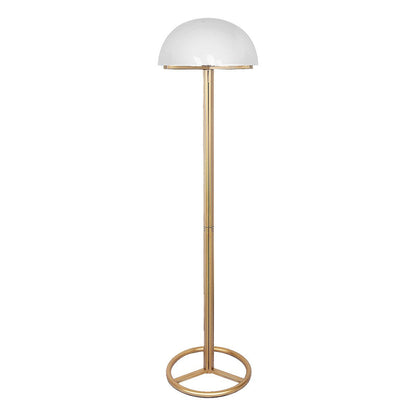 Metal Floor Lamp with White Acrylic Shade by Sarantino