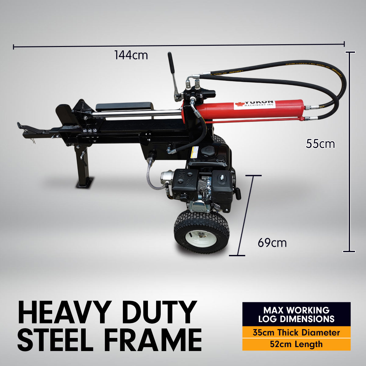 Yukon 18 Tonne Hydraulic 6.5HP Petrol Engine Log Splitter