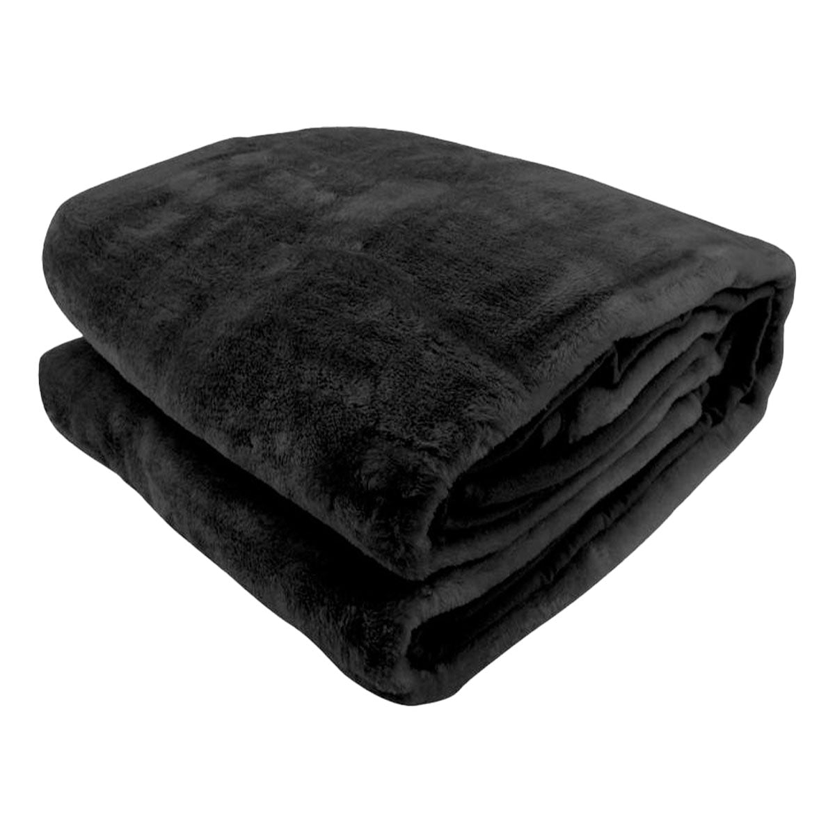 Laura Hill 600-GSM Mink Blanket Queen Size Double-Sided Soft Plush Bed Faux Throw Rug Wine Black