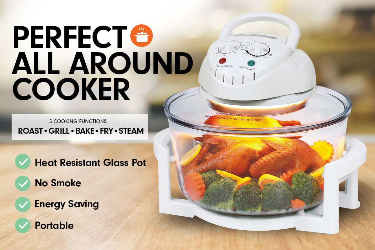 Pronti 17L Family Turbo Convection Oven Broiler Cooker - A15 White
