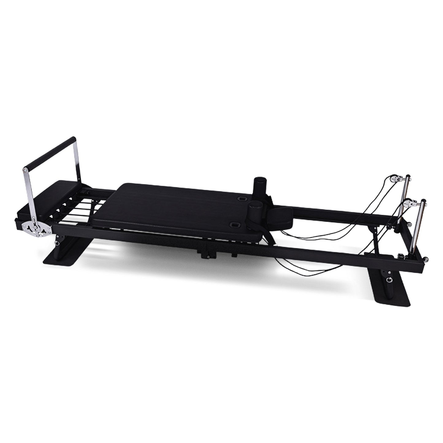 Powertrain Aria Pilates Reformer Machine Steel Foldable Home Gym Equipment Exercise Trainer Black